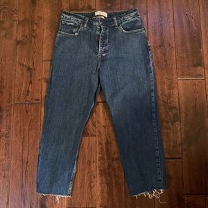 Abercrombie high rise mom jean